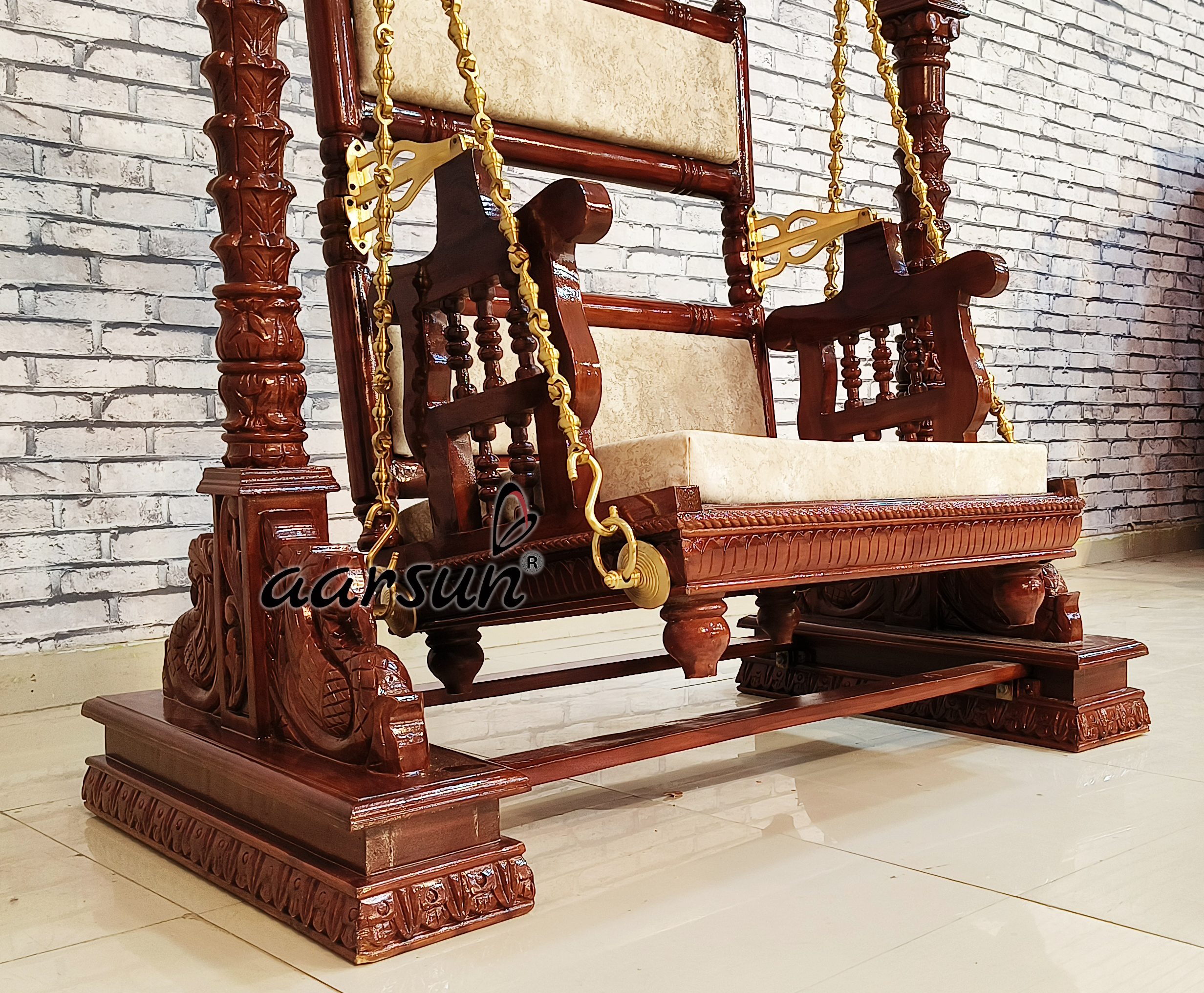 2-in-1 Swing, Wooden Cradle for Janmashtami with video view 7