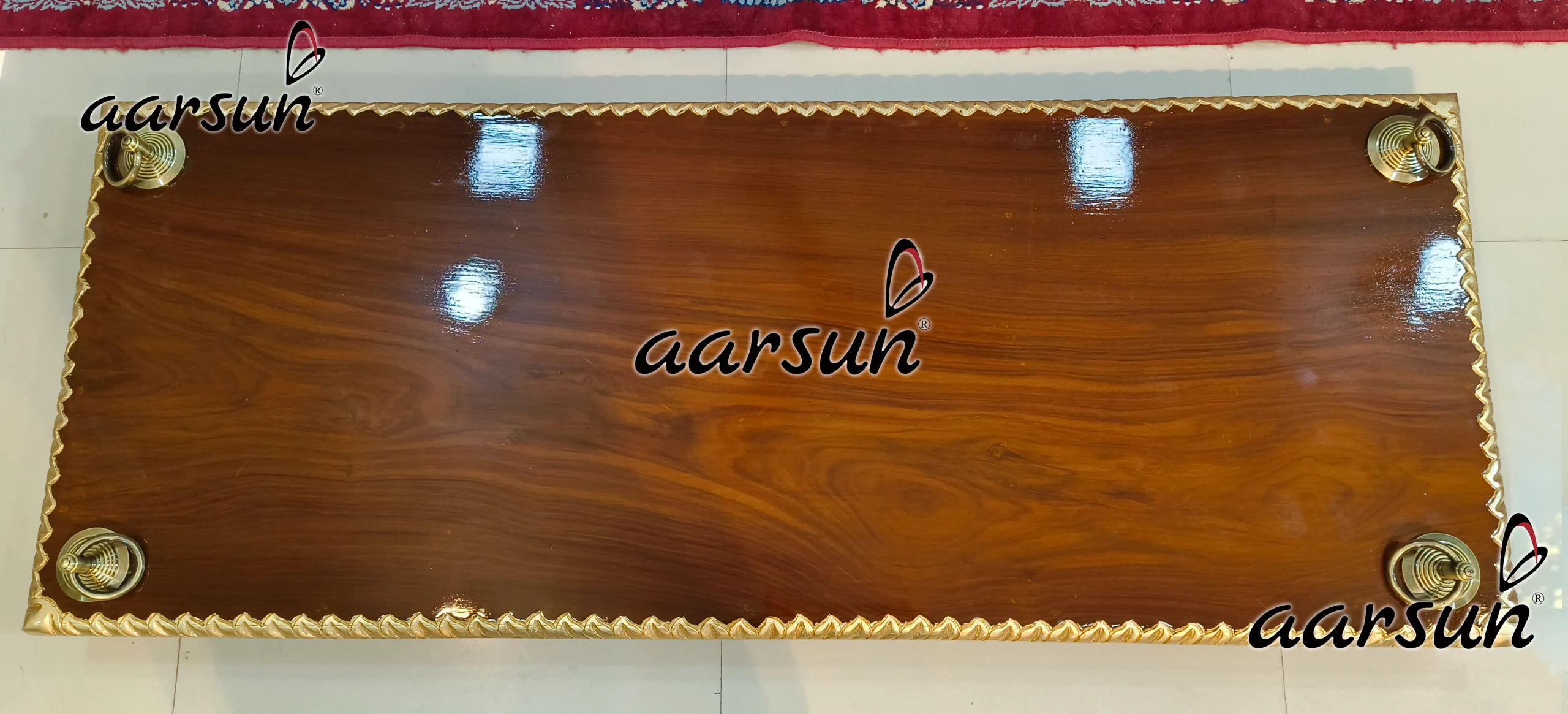 4×2 feet Zhula Seat with Brass Chain view 9