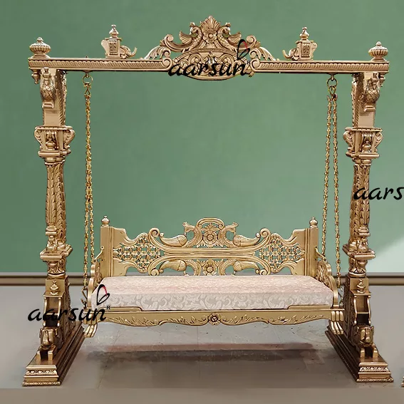 Antique Gold Painted Handcrafted Jhula