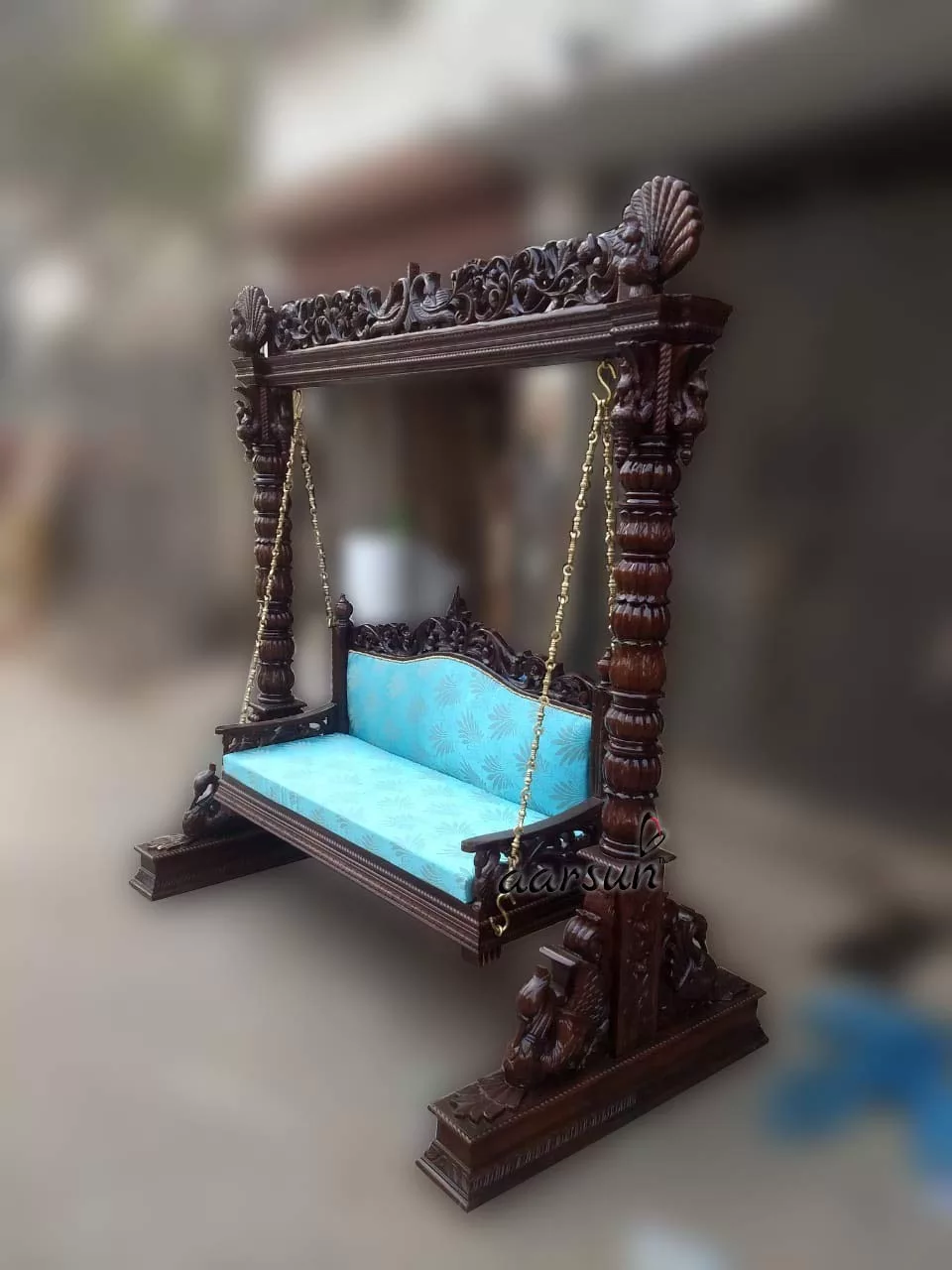 Carved Wooden Swings for Indoor view 5