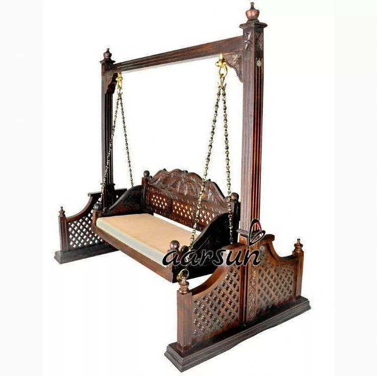 Floor Standing Teak Wood Swing view 3