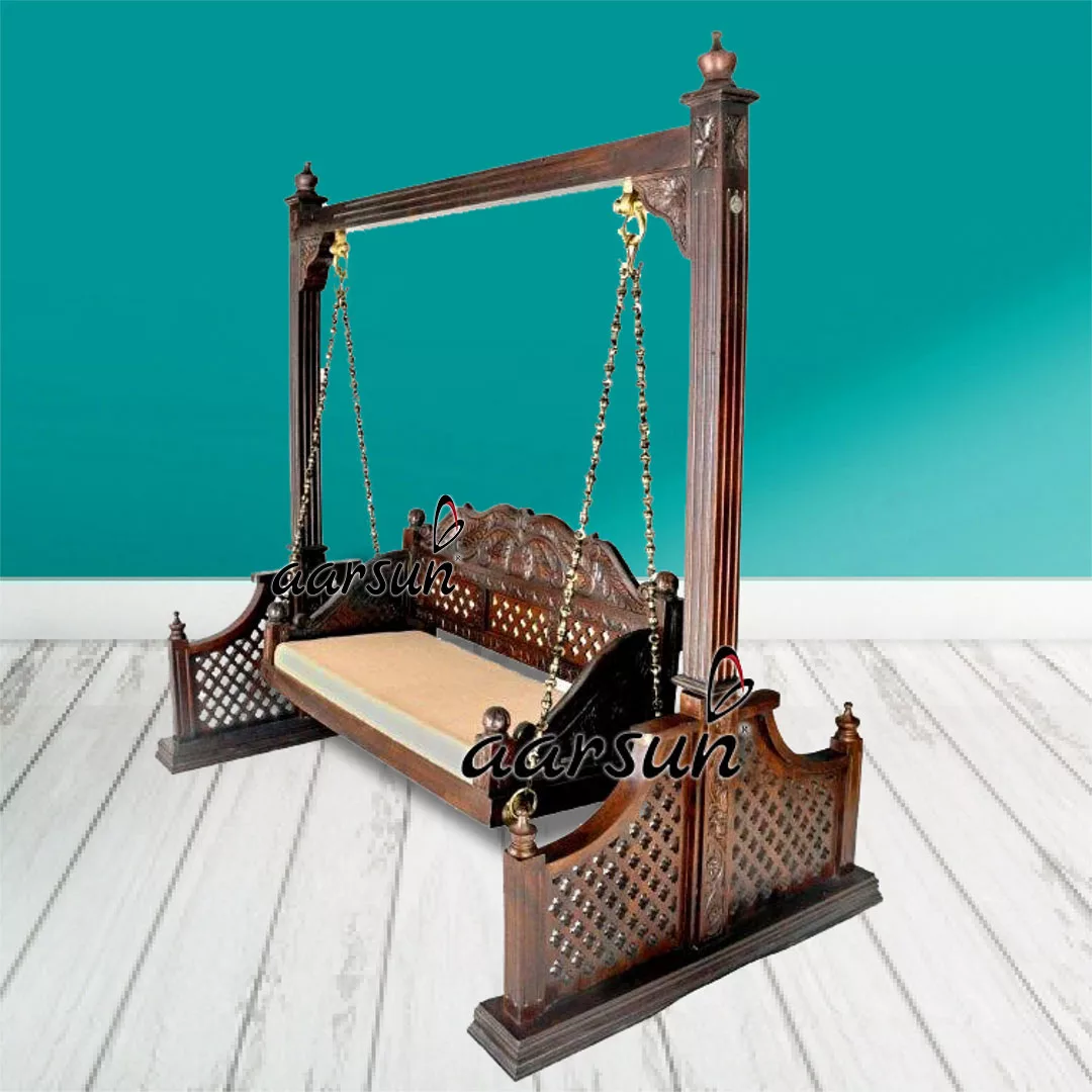 Floor Standing Teak Wood Swing