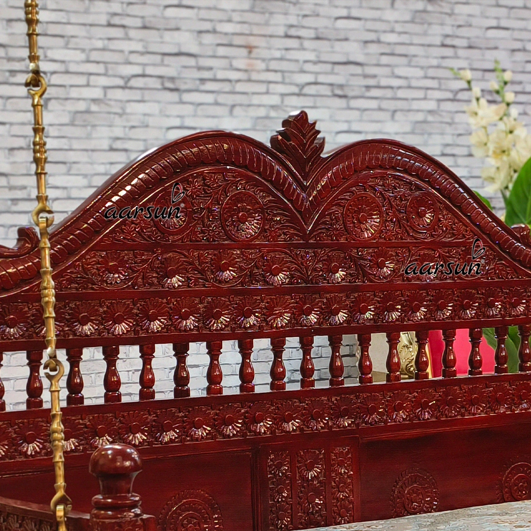 Handcarved Ceiling Swing Seat view 6