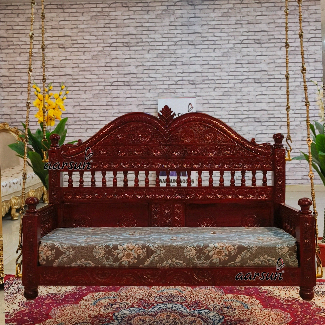 Handcarved Ceiling Swing Seat