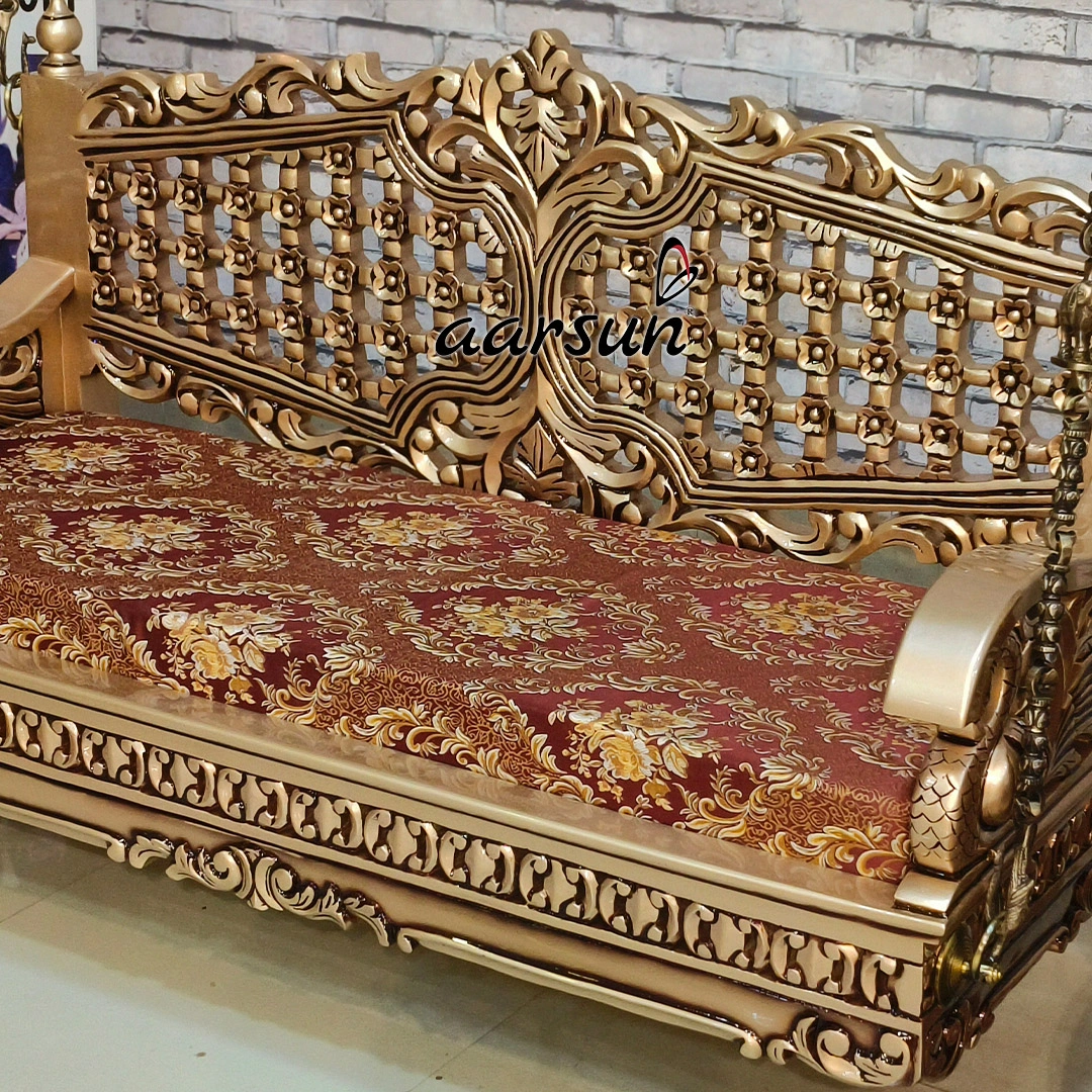 Premium Wooden Handcrafted Swing Design view 3