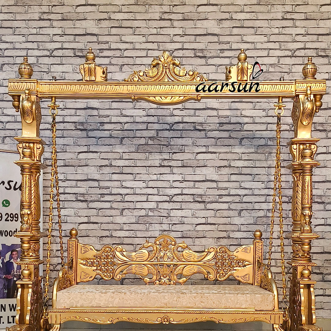 Royal Antique Finish Reversible Wooden Swing view 6