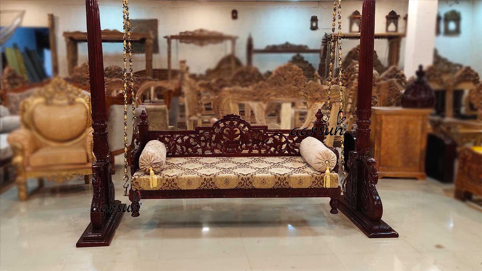 Wooden Floor Standing Jhula view 4