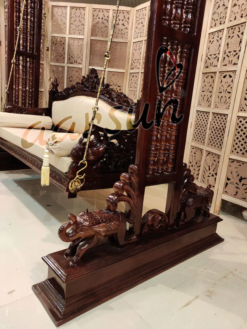 Wooden Floor Standing Swing / Jhoola view 4