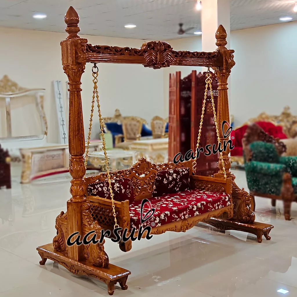 Wooden Indoor Jhula / Swing Floor Standing